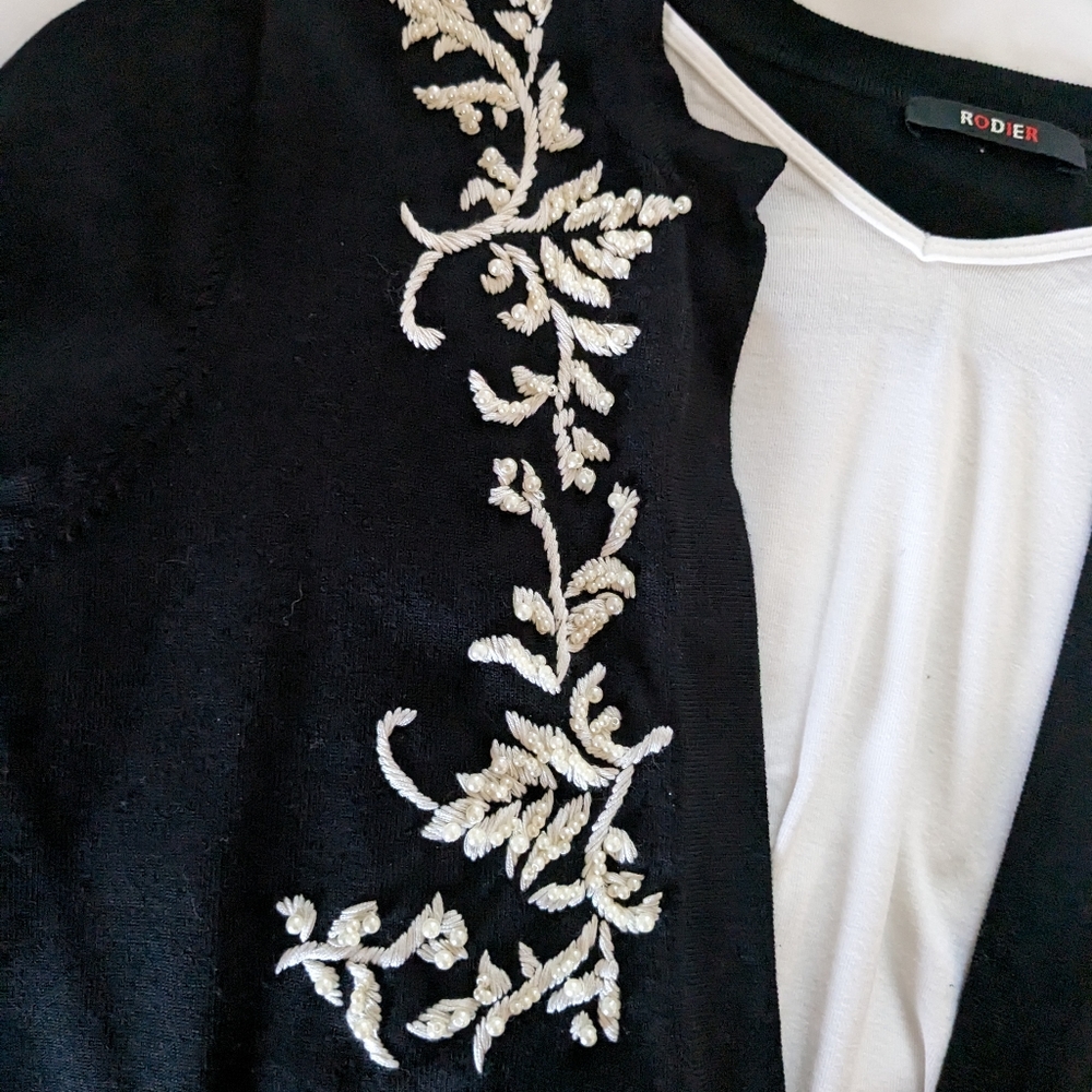 Rodier beaded sweater - Picture 3 of 4
